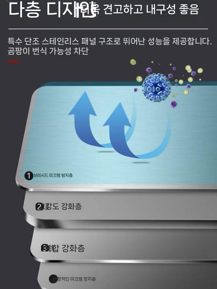 스테인리스 도마 받침 대형 플레이팅 철제 주방 싱크대 40x50cm 이미지 7