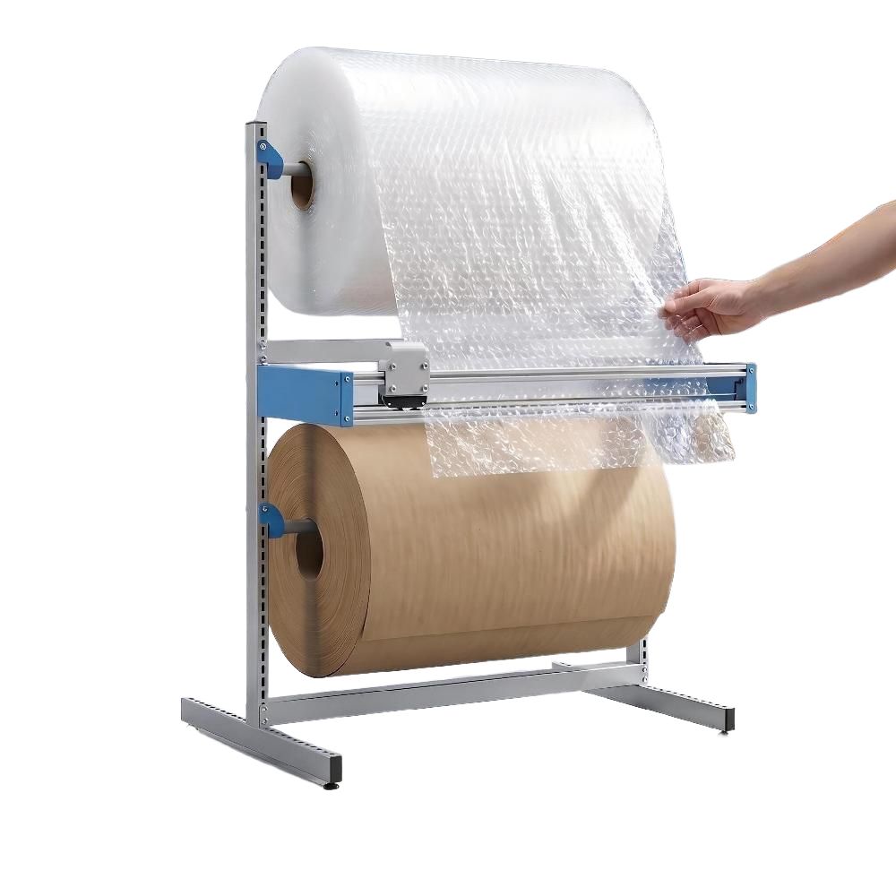 에어캡 거치대 뽁뽁이 보관 스탠드 커팅기 발포지 완충재 800x600x1550mm - 상품 이미지