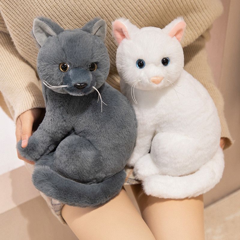 고양이 인형 실사 랙돌 모형 리얼 대형 수제 인테리어 소품 오렌지 26cm - 상세 이미지 4