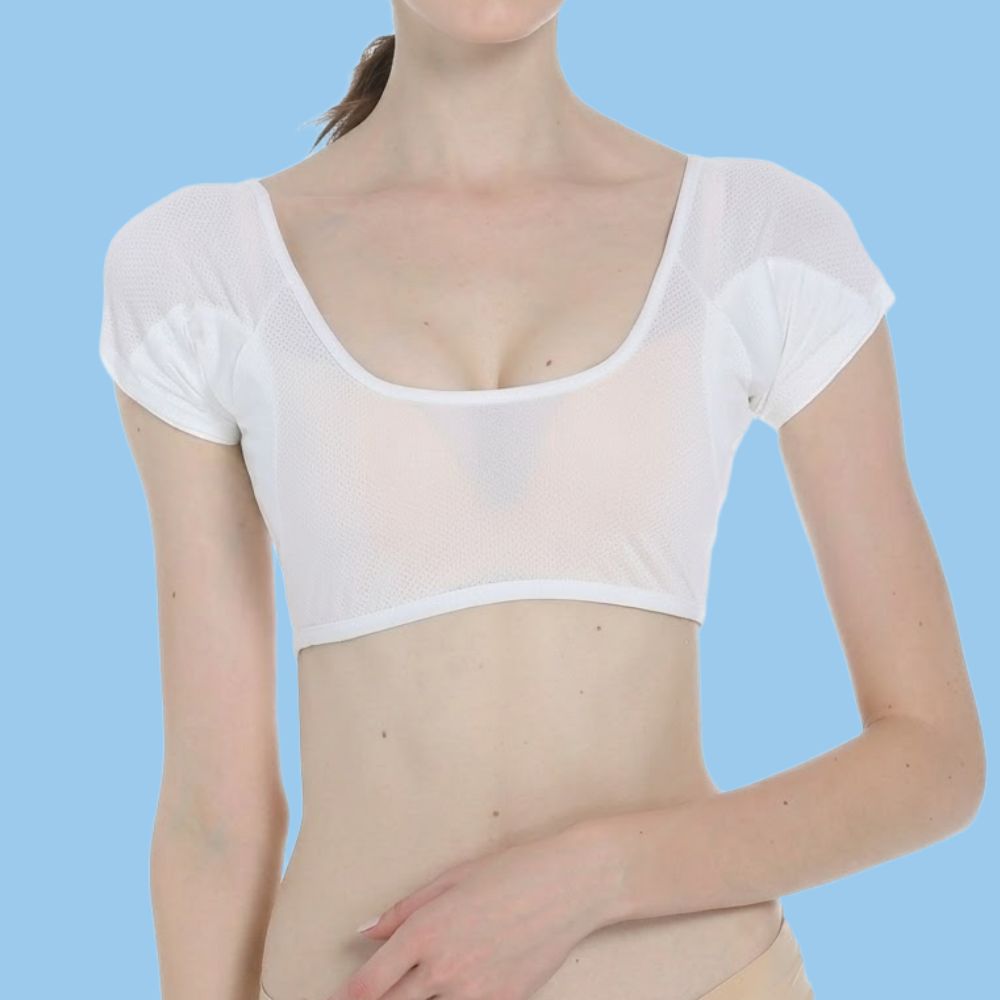 겨땀속옷 겨드랑이땀패드 땀흡수이너 땀방지 패치 브라 - 상품 이미지