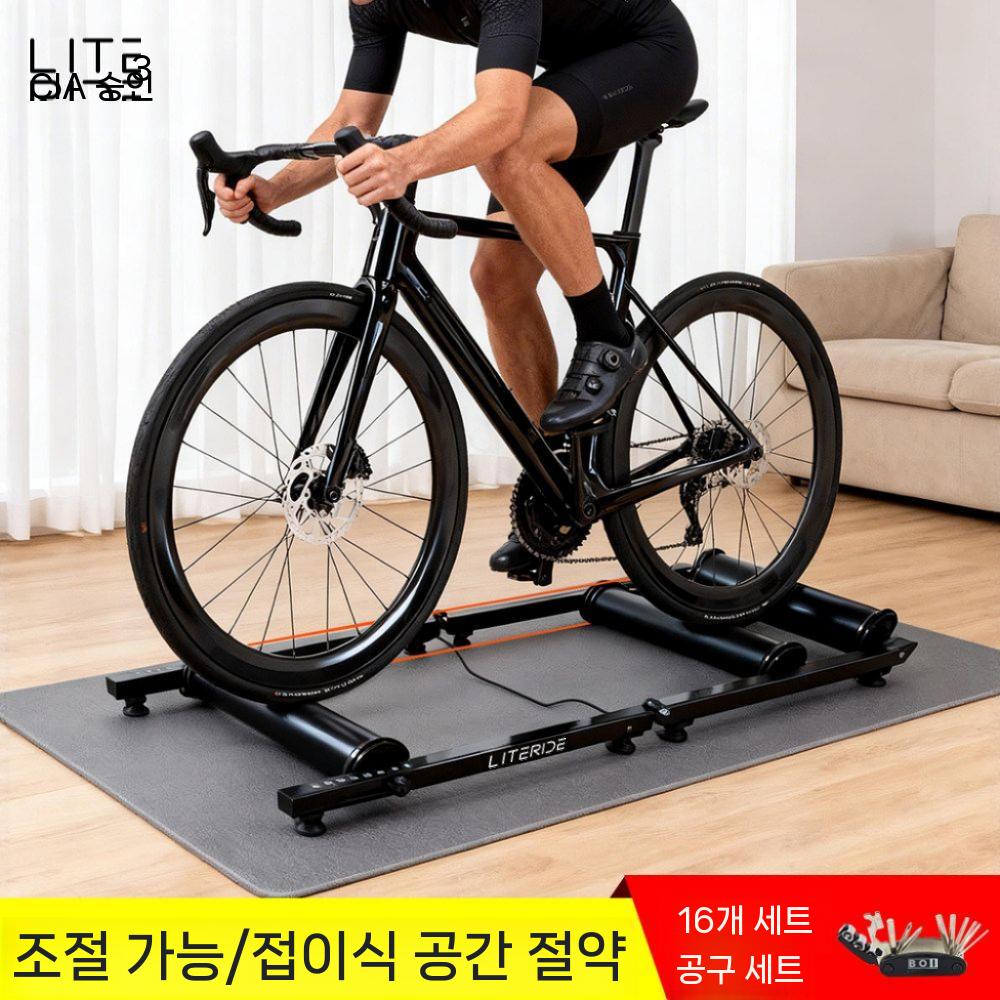 자전거 롤러 실내 사이클링 트레이너 유산소 라이딩 연습 플랫폼 - 상세 이미지 4