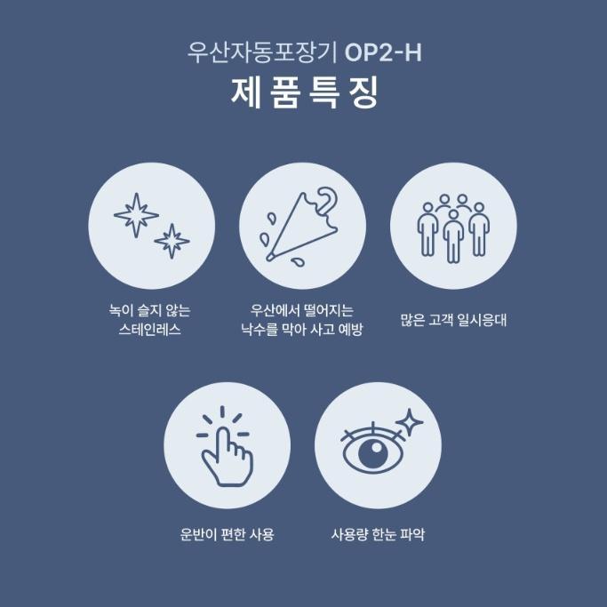 빌딩 업소용 우산비닐포장기 2구 출입구 매장 우산포장기 - 상세 이미지 5
