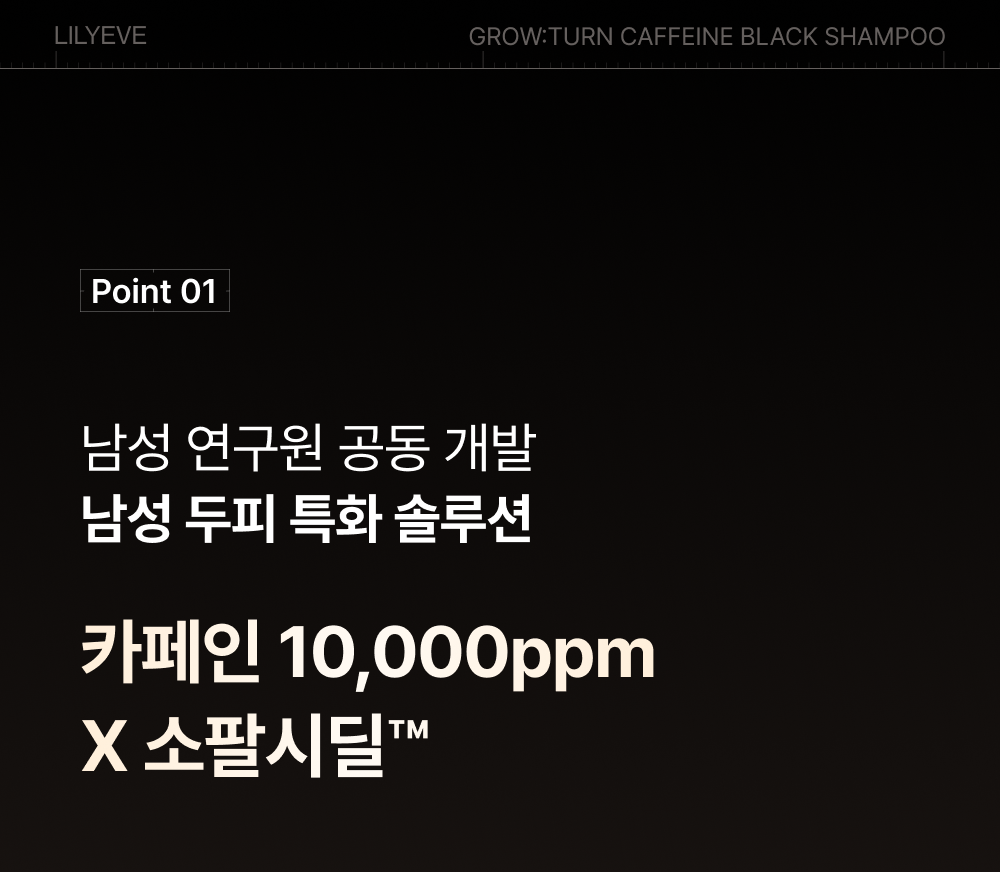LILYEVE Growturn Caffeine Black Shampoo - description 21