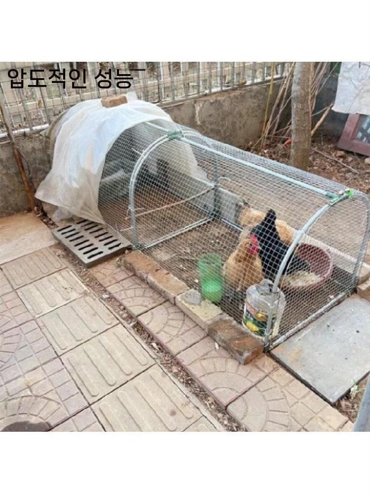 터널형 닭장 이동식 야외 양계장 케이지 닭사육 울타리 길이 3m - 상세 이미지 3