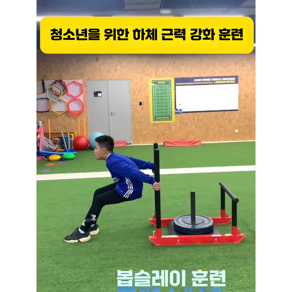 파워슬레드 크로스핏 지구력 원판 끌기 순발력 달리기 단일상품 - 상세 이미지 3