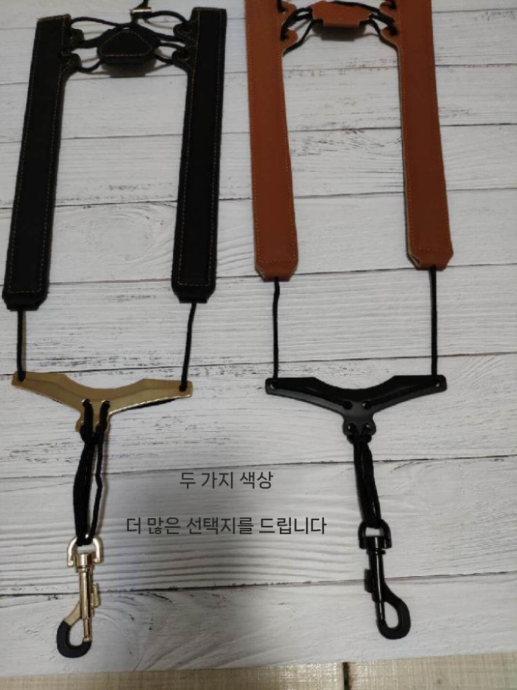 색소폰 스트랩 어깨걸이 목걸이 멜빵 숄더 테너 연주용 A - 상세 이미지 3
