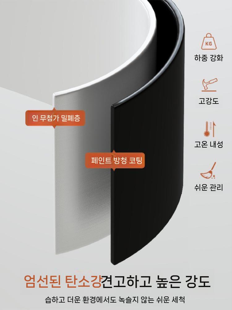 철제 서랍장 이동식 캐비닛 목재 수납 인테리어 사무용 정리함 블랙 세로형 4단 이미지 6