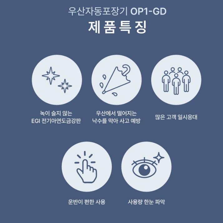 옴니팩 우산비닐포장기계 1구 관공서 국산 우산자동포장기 - 상세 이미지 4