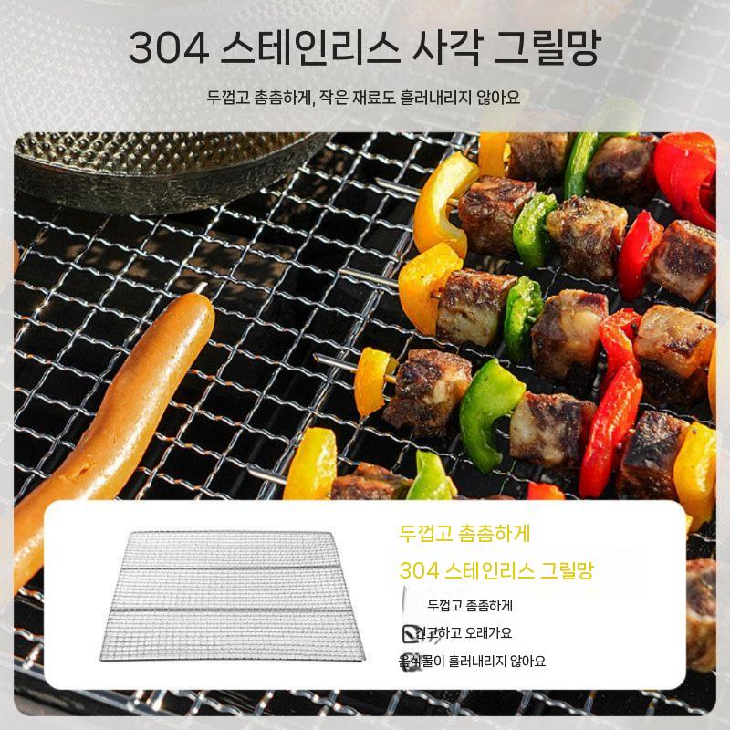 야외 화로 테이블 숯불 화로대 테라스 펜션 불멍 캠핑 스토브 - 상세 이미지 3