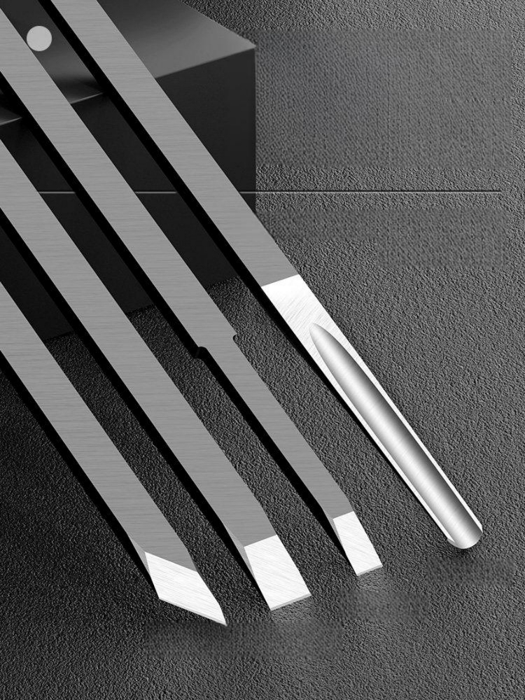 목공 조각칼 경질목재 정밀조각 수공예 우드카빙 DIY 작업공구 평면 칼 1mm - 상품 이미지