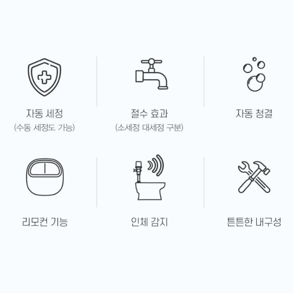 장애우용 화장실 리모컨형 자동대변감지기 양변기 물내림센서 전기식 이미지 8