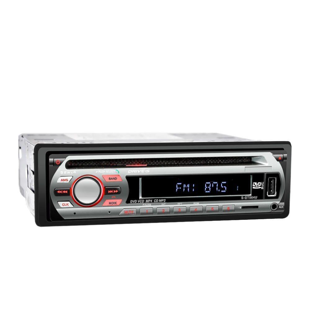 카오디오 CD DVD 플레이어 블루투스 MP3 핸즈프리 자동차 오디오 블루투스DVD 1564 12V 기본구성 - 상품 이미지
