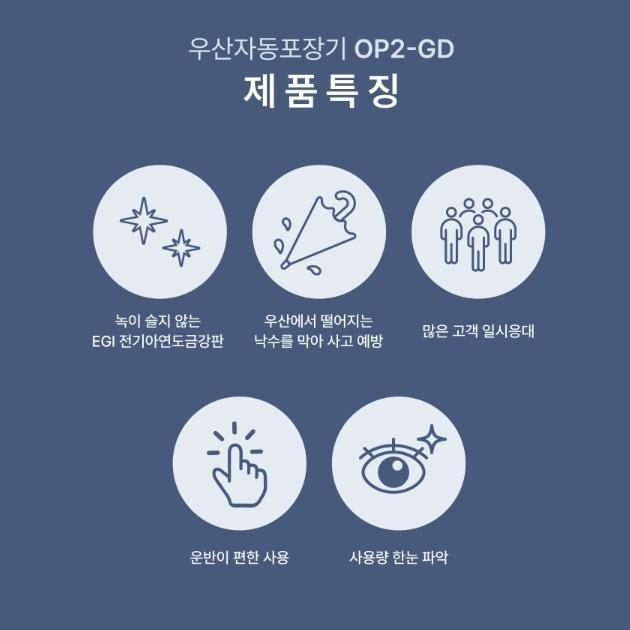 국산 2구 우산포장기 업소용 단 장우산비닐포장기 - 상세 이미지 4