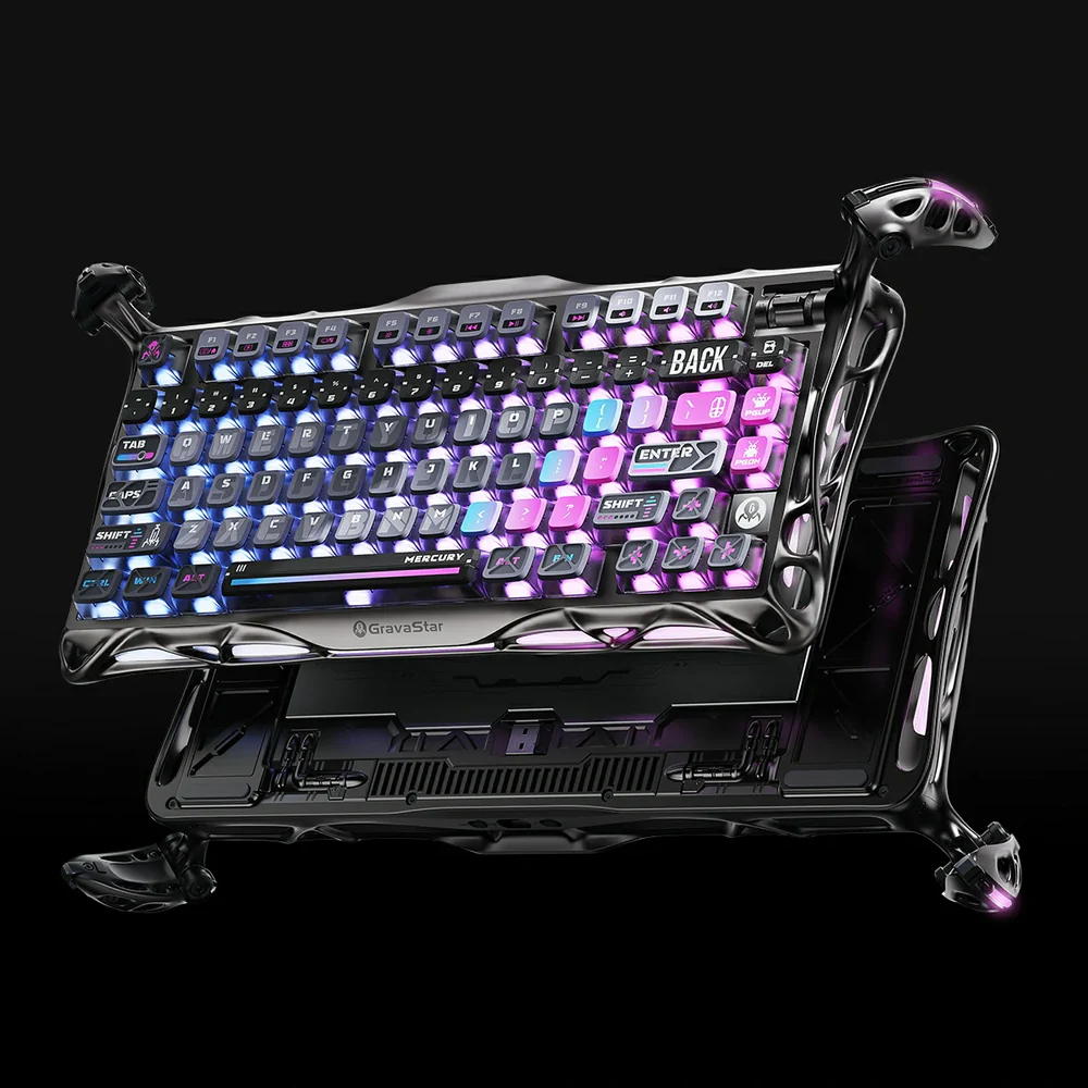 머큐리 K1 Pro 리니어 기계식 유무선 게이밍 키보드 사이버펑크 이미지 8