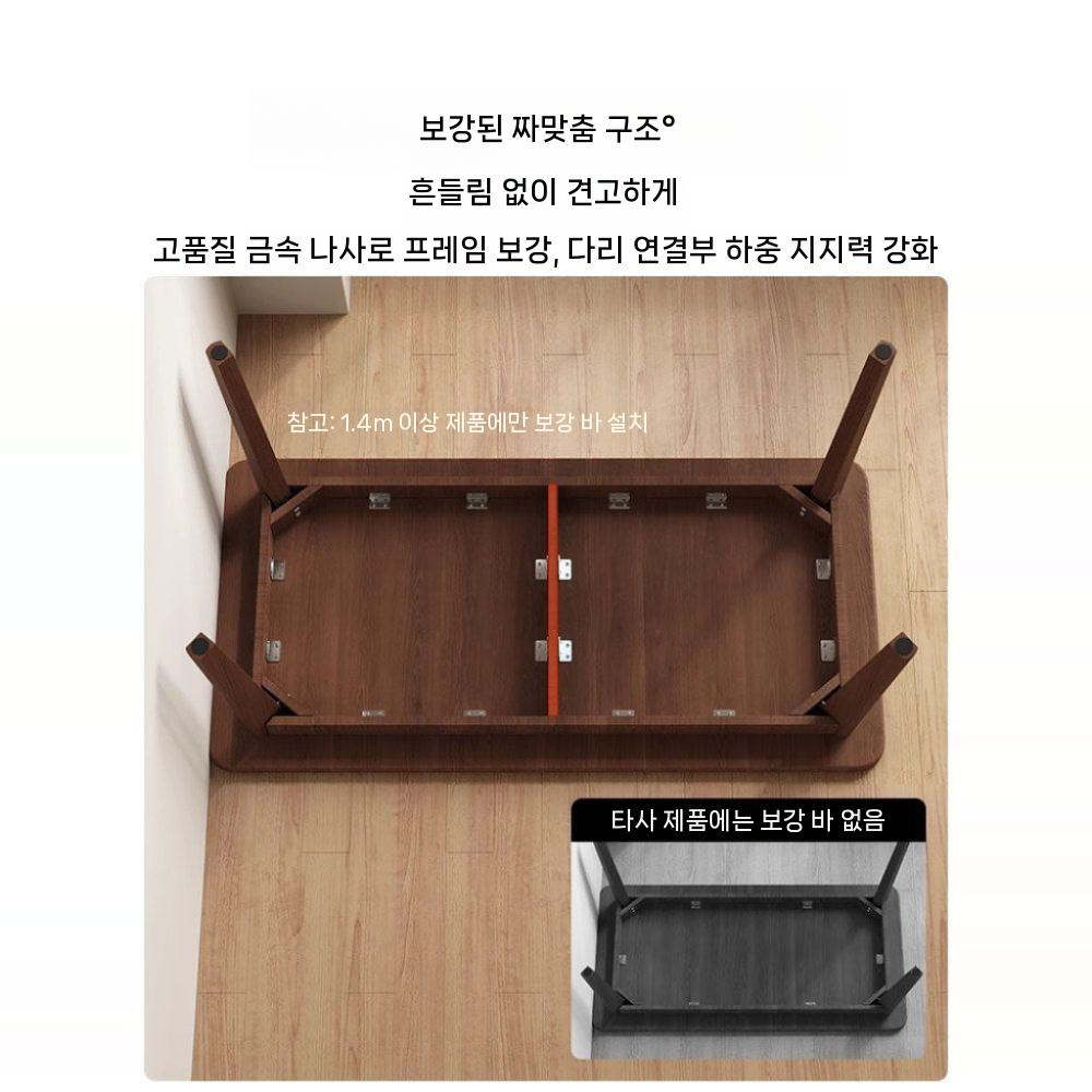 틈새 테이블 폭좁은 우드 책상 베란다 발코니 간이 협탁 원목 120 X 40 X 75cm - 상세 이미지 5