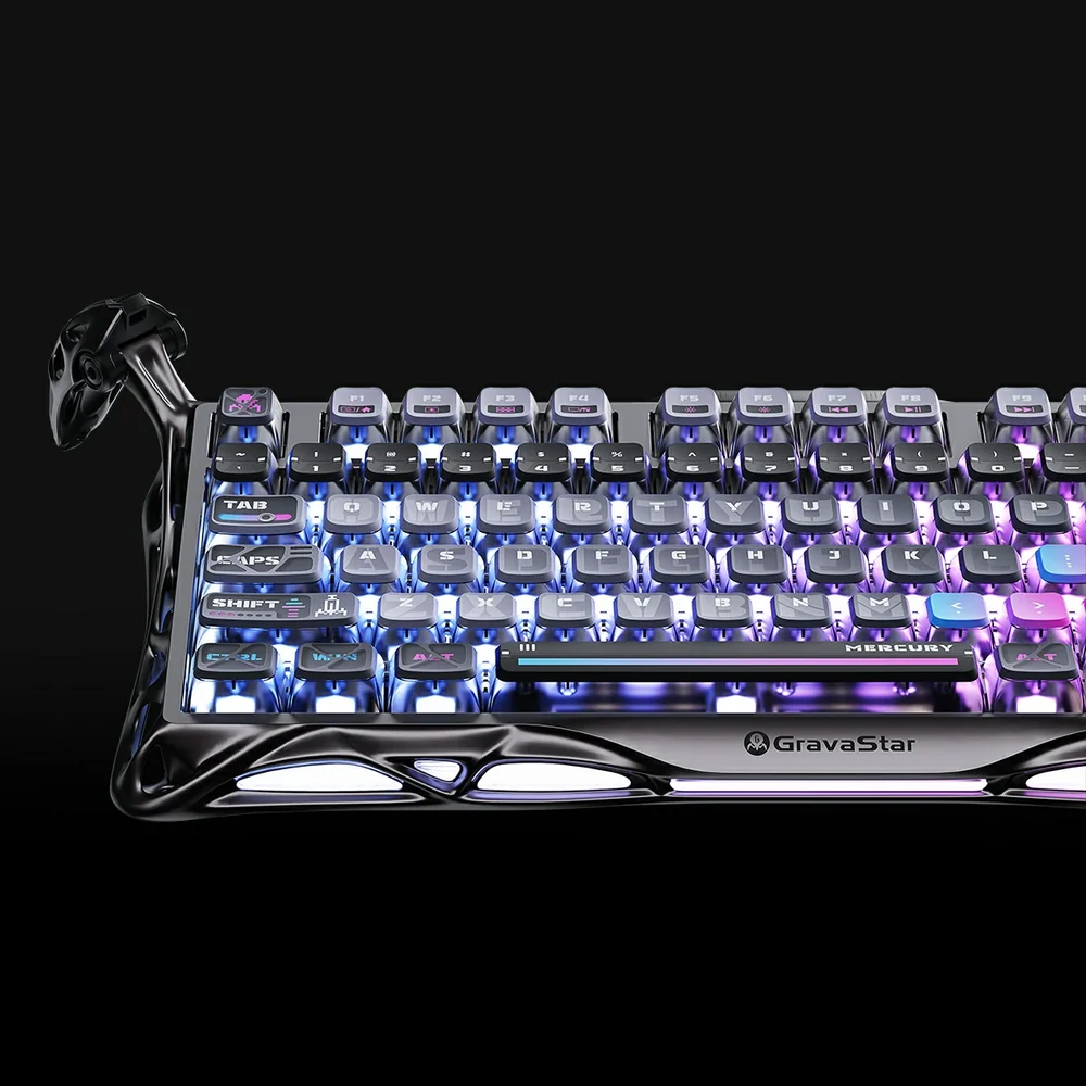 머큐리 K1 Pro 리니어 기계식 유무선 게이밍 키보드 사이버펑크 이미지 7
