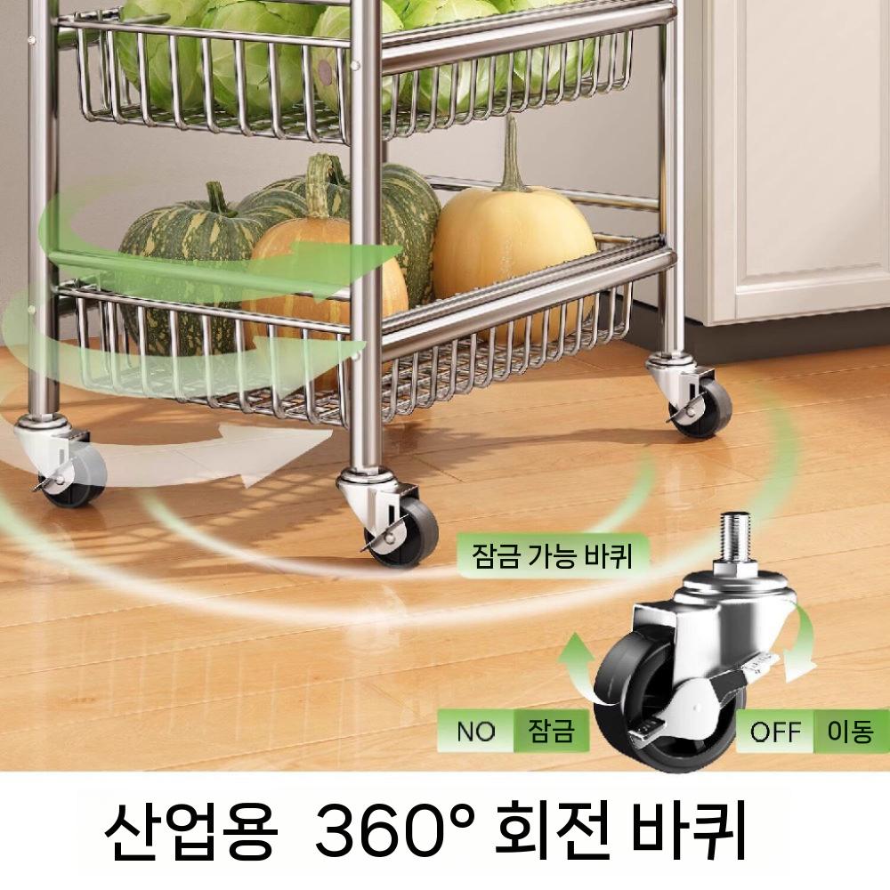 주방 선반 조미료 보관함 양념통 정리대 업소용 수납 49cm 3단 - 상세 이미지 5