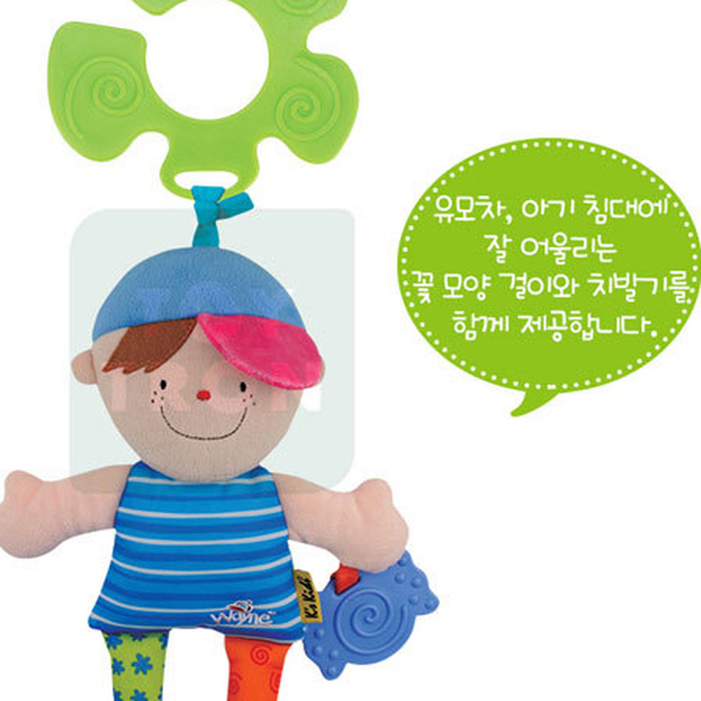 흔들면소리아기띠부착나들이친구 촉감발달영아완구애벌레인형 손잡이형유모차걸이활동인형 - 상세 이미지 3