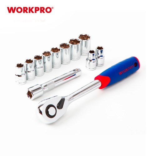 워크프로 드라이브 핸드 라쳇 렌치 소켓세트 육각 복스 WP202558 1/2(12pcs) - 상세 이미지 2