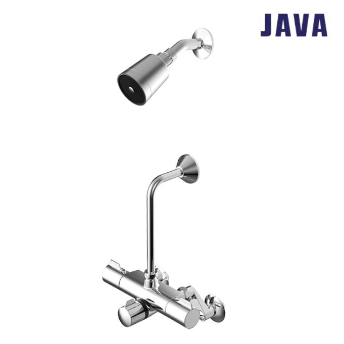찜질방 샤워실 벽매립형 입식샤워수전 JAVA 원스톱샤워기 - 상품 이미지