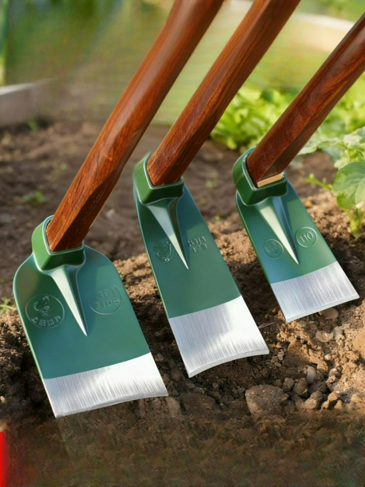 원예 평괭이 날카로운날 잡초제거 흙고르기 텃밭 밭갈이 농기구 줄무늬 단일헤드 10년 - 상품 이미지