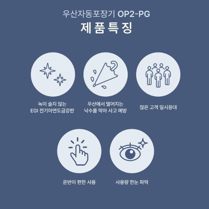 옴니팩 자동우산포장기2구 업소용 단 장우산비닐포장기 - 상세 이미지 4