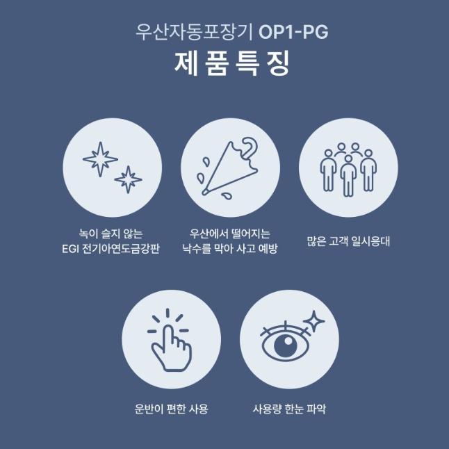 빌딩출입구 1구 자동우산포장기 매장용 업소용 우산비닐포장기 - 상세 이미지 4