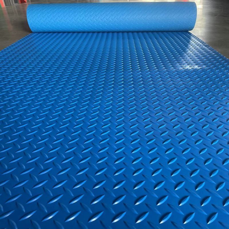 창고 바닥매트 논슬립 고무 PVC 작업장 출입구 미끄럼방지 레드 2.5mm 폭 0.9m 단위 1m - 상세 이미지 5