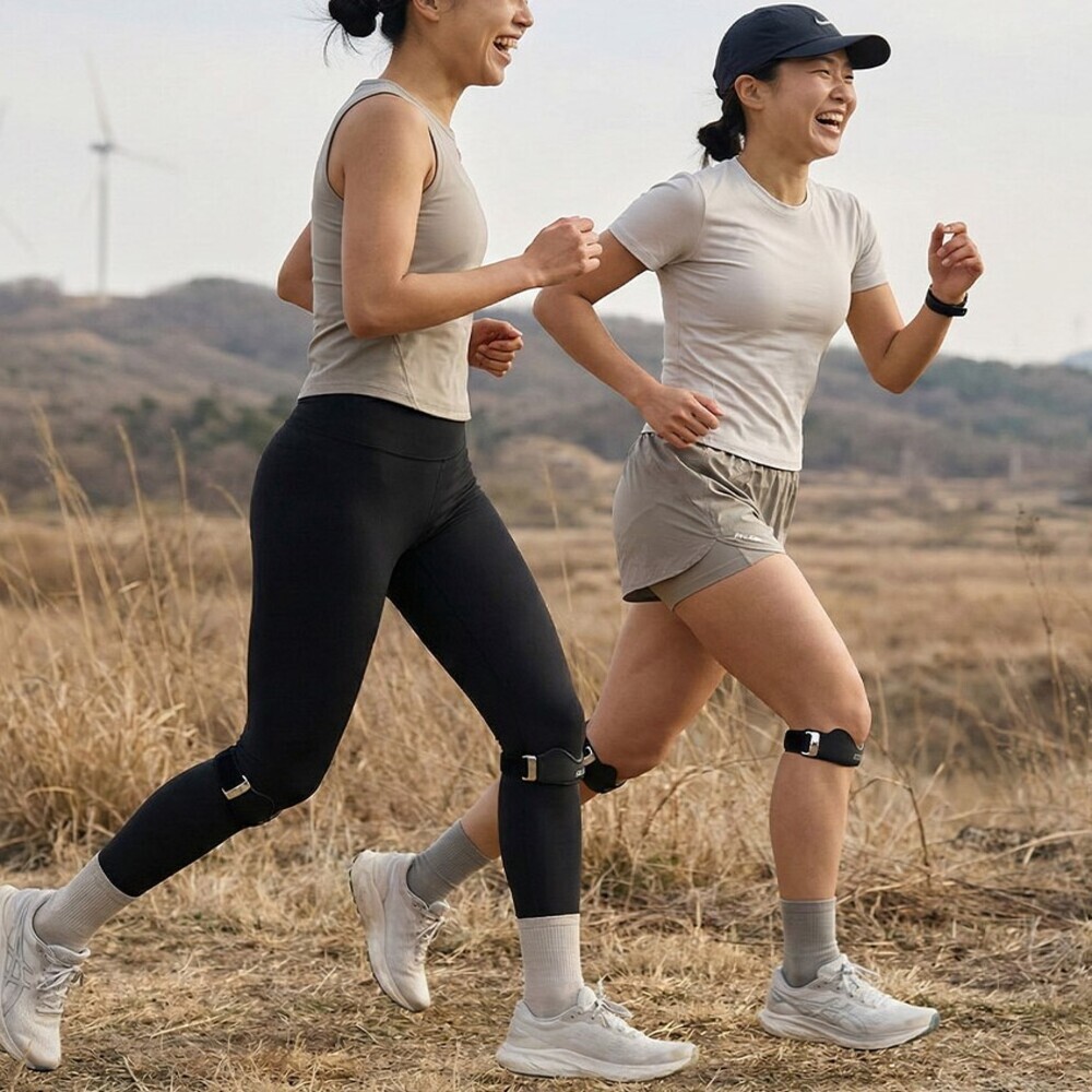 히키스 에어쿠션 슬개건 무릎보호대 헬스 스포츠 운동 러닝 작업 등산 배드민턴 무릎밴드 - 상품 이미지