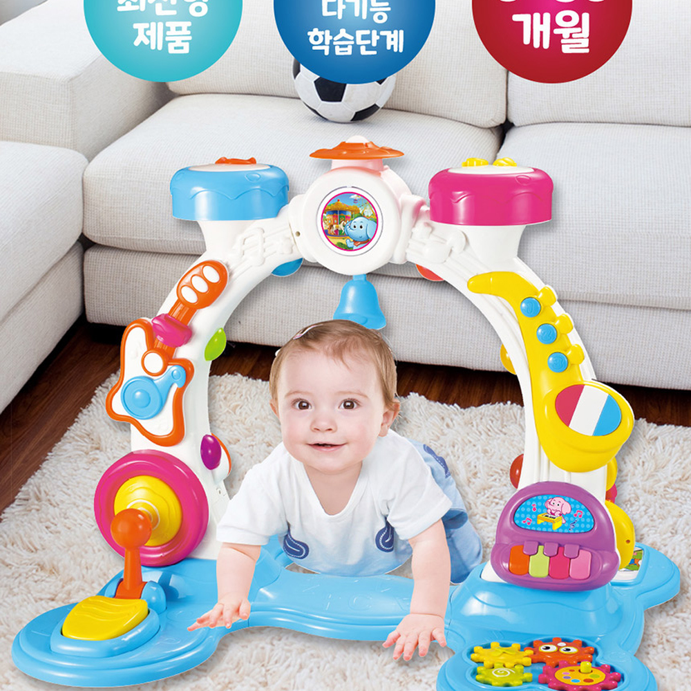 발달단계오감자극아기활동센터 운동신경발달베이비액티비티 음악놀이뮤지컬액티비티센터 3단 16가지놀이 - 상세 이미지 3