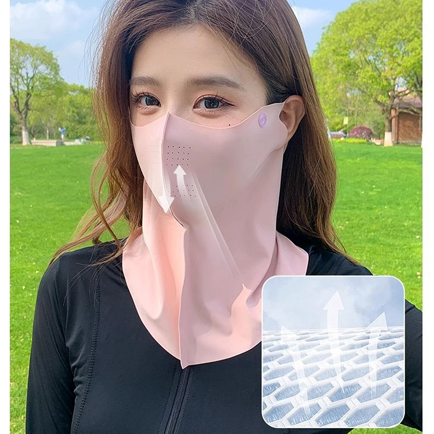 햇빛차단마스크 99% 자외선차단 UV 얼굴 안면 햇빛가리개 페이스 골프 쿨 냉감 조깅 러닝 이미지 7