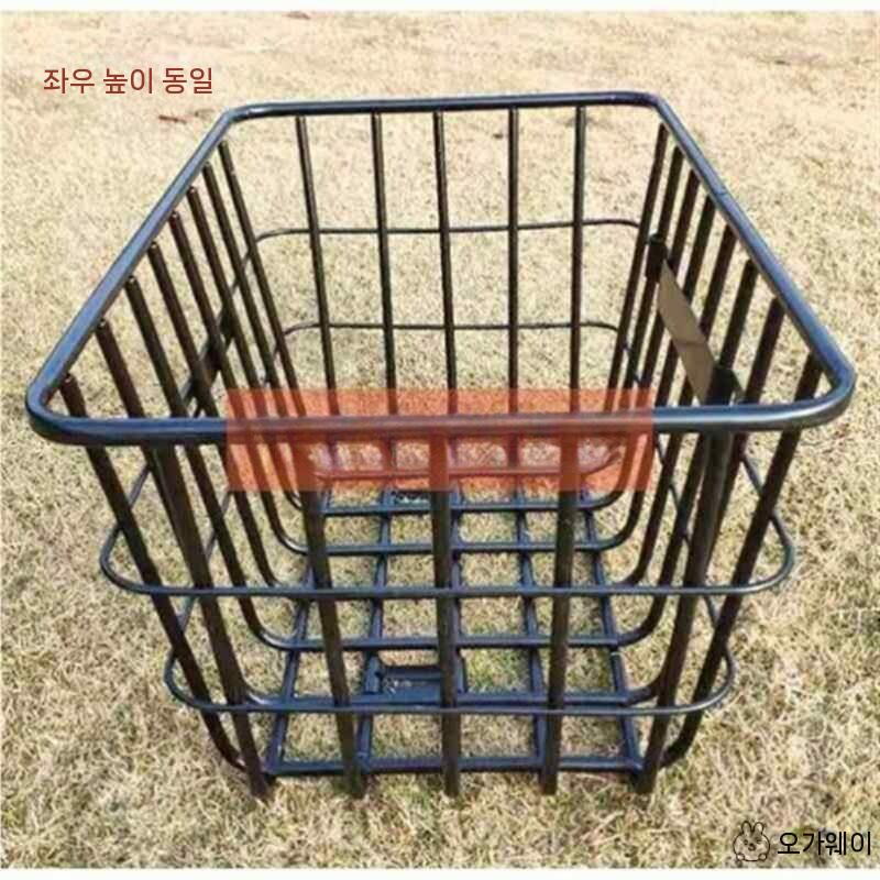 전기자전거 바구니 배터리 수납함 배달용 후면 짐받이 보관함 33cm 후면 오픈형 - 상세 이미지 3