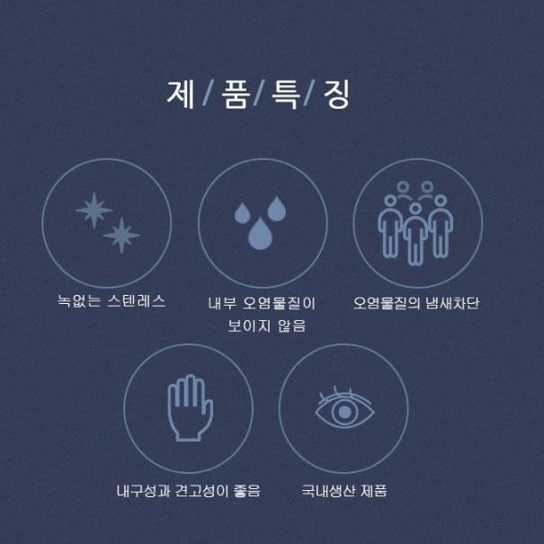 빌딩 재떨이형 원형 스텐휴지통 40리터 업소용 철제쓰레기통 270x680 - 상세 이미지 3