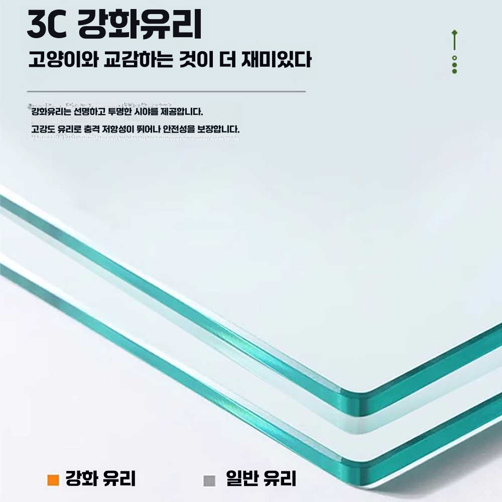 고양이빌라 타워 하우스 원목 럭셔리 조립식 대형 90x60x60(화이트) 이미지 6