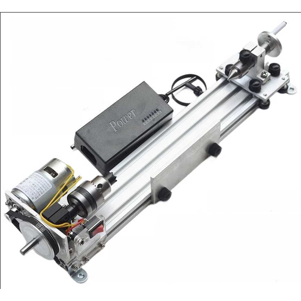 소형선반기계 CNC 밀링 탁상형 절단기 가공 절단기 4세대 400mm 변속선반 - 상품 이미지