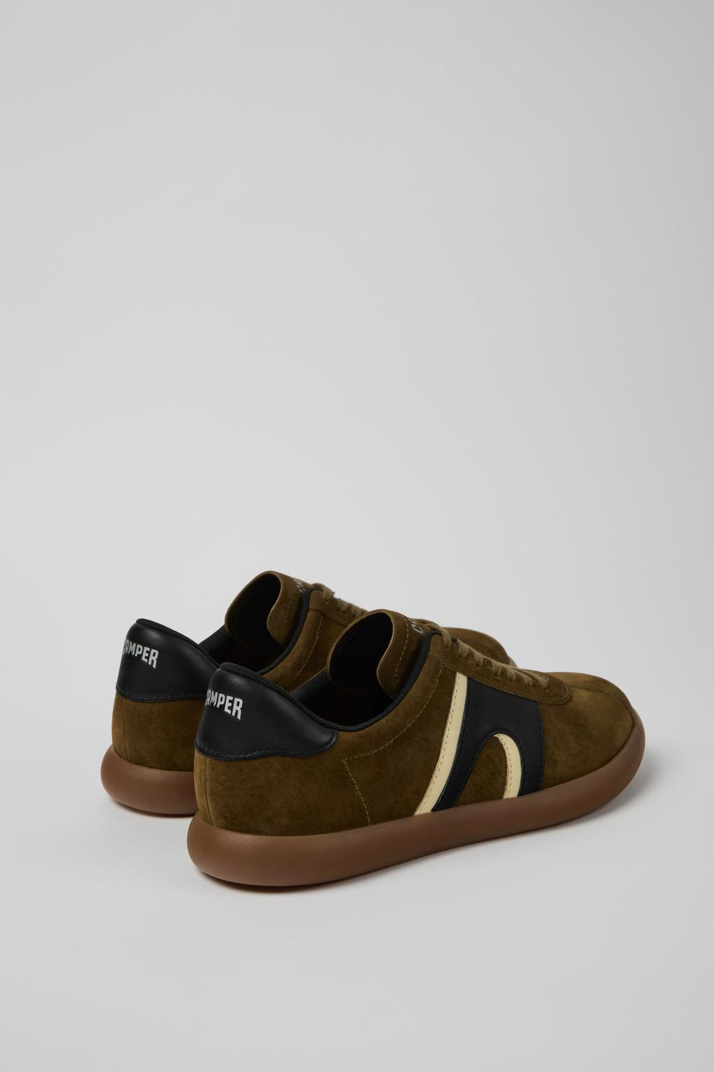 캠퍼 멀티컬러 누벅 레더 스니커즈 Pelotas Soller K100937-026 GREEN - 상세 이미지 4
