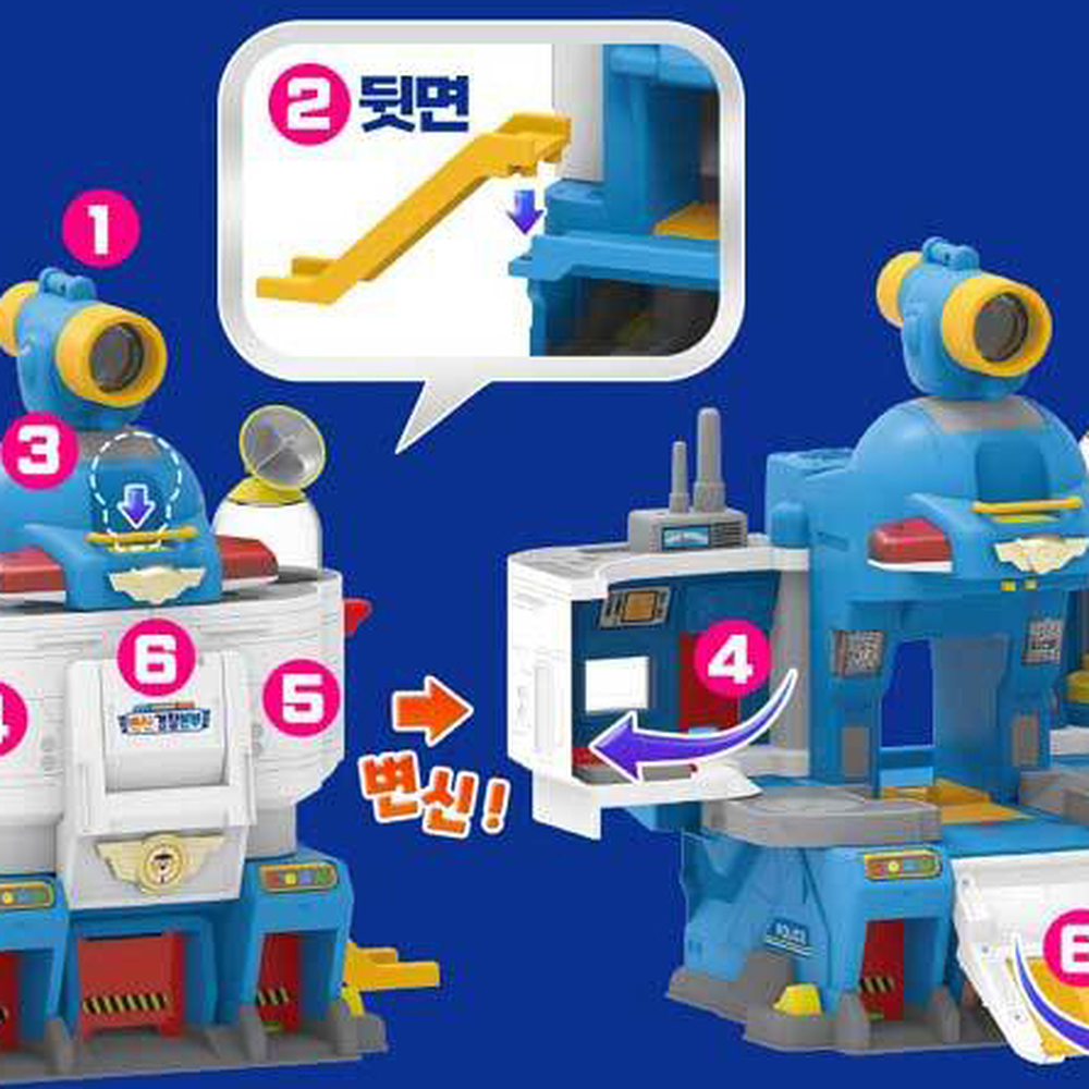 사회성발달작동완구변신경찰본부 창의력발달유치원활동 역할놀이몰입변신로봇경찰본부놀이 이미지 6