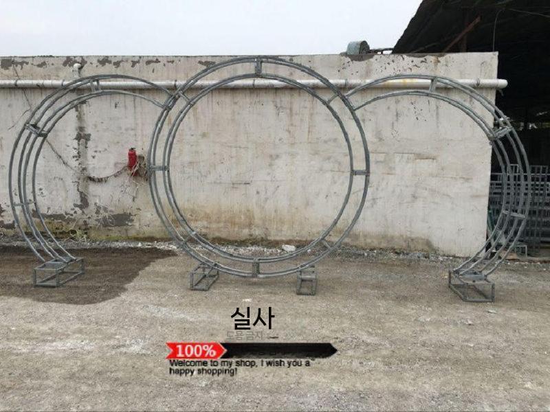 웨딩 아치 프레임 원형 장식 꽃 풍선 지주대 인테리어 2.4m 이미지 7