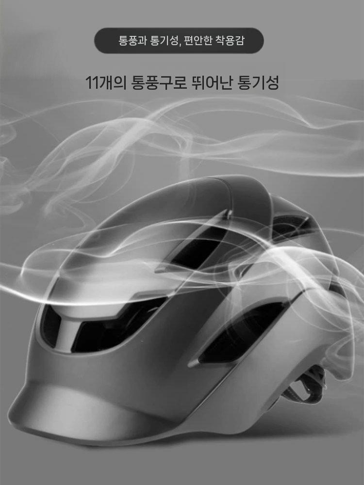 여름헬멧 통풍형 배달 스쿠터 여름용 오토바이 원 사이즈 블랙 L - 상세 이미지 4