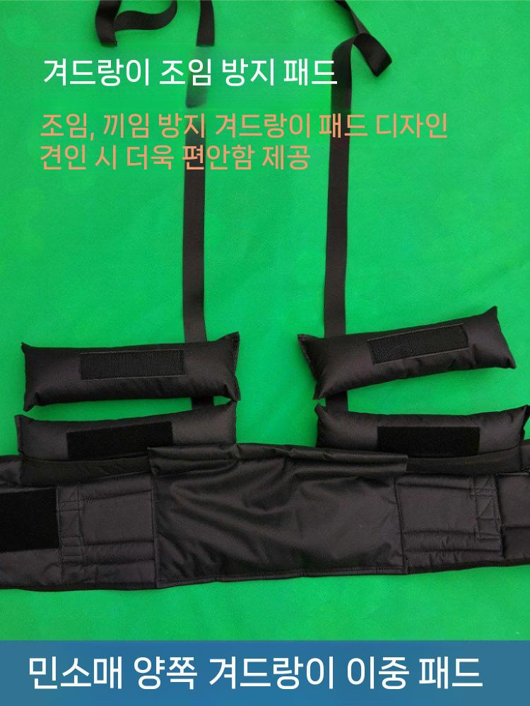 허리견인 스트랩 견인 트럼펫 철봉 보조기구 스트레칭 싱글 백 S - 상세 이미지 5