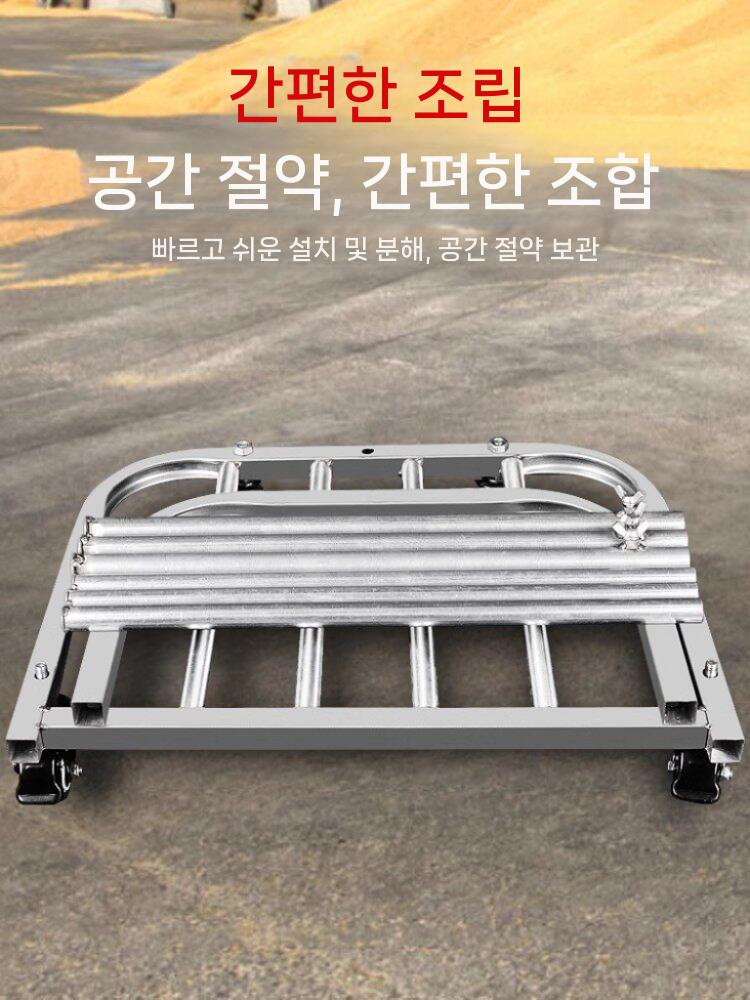 마대 자루 거치대 걸이 쓰레기 원형 철제 공장 건설현장 쓰레기통 4륜 이미지 7