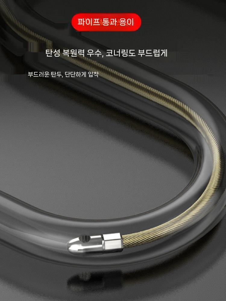 케이블 요비선 전선 인출기 강철 풀링기 스레딩 장치 배선 포설 공구 10m 풀리헤드 - 상세 이미지 5
