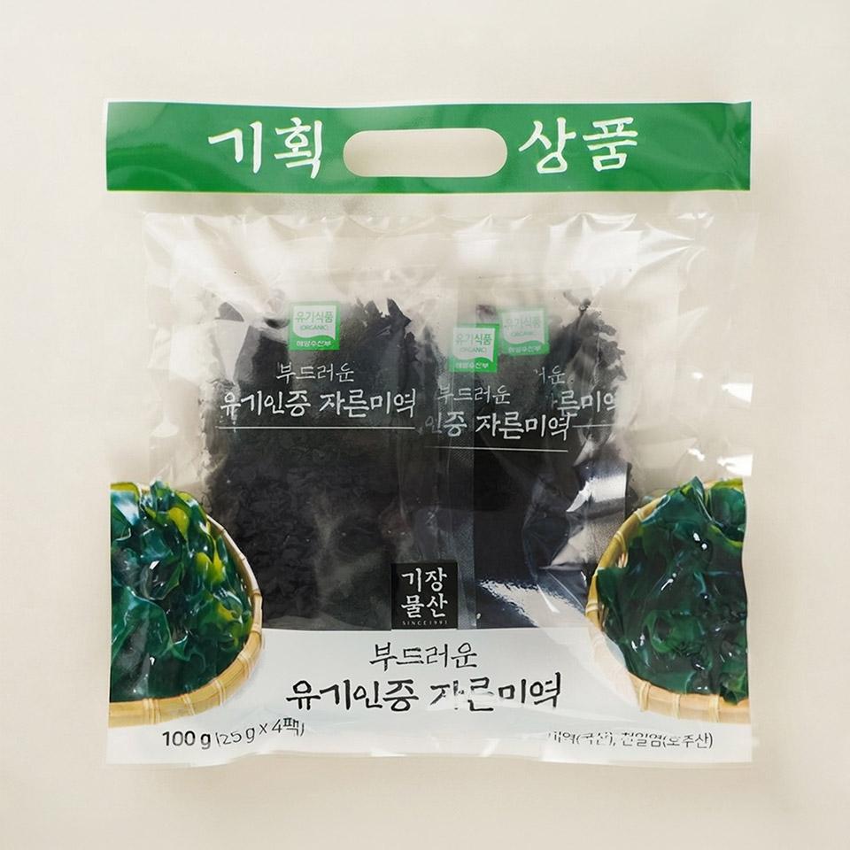 메가마트 부드러운 유기인증 자른미역 25gx4 - 상품 이미지