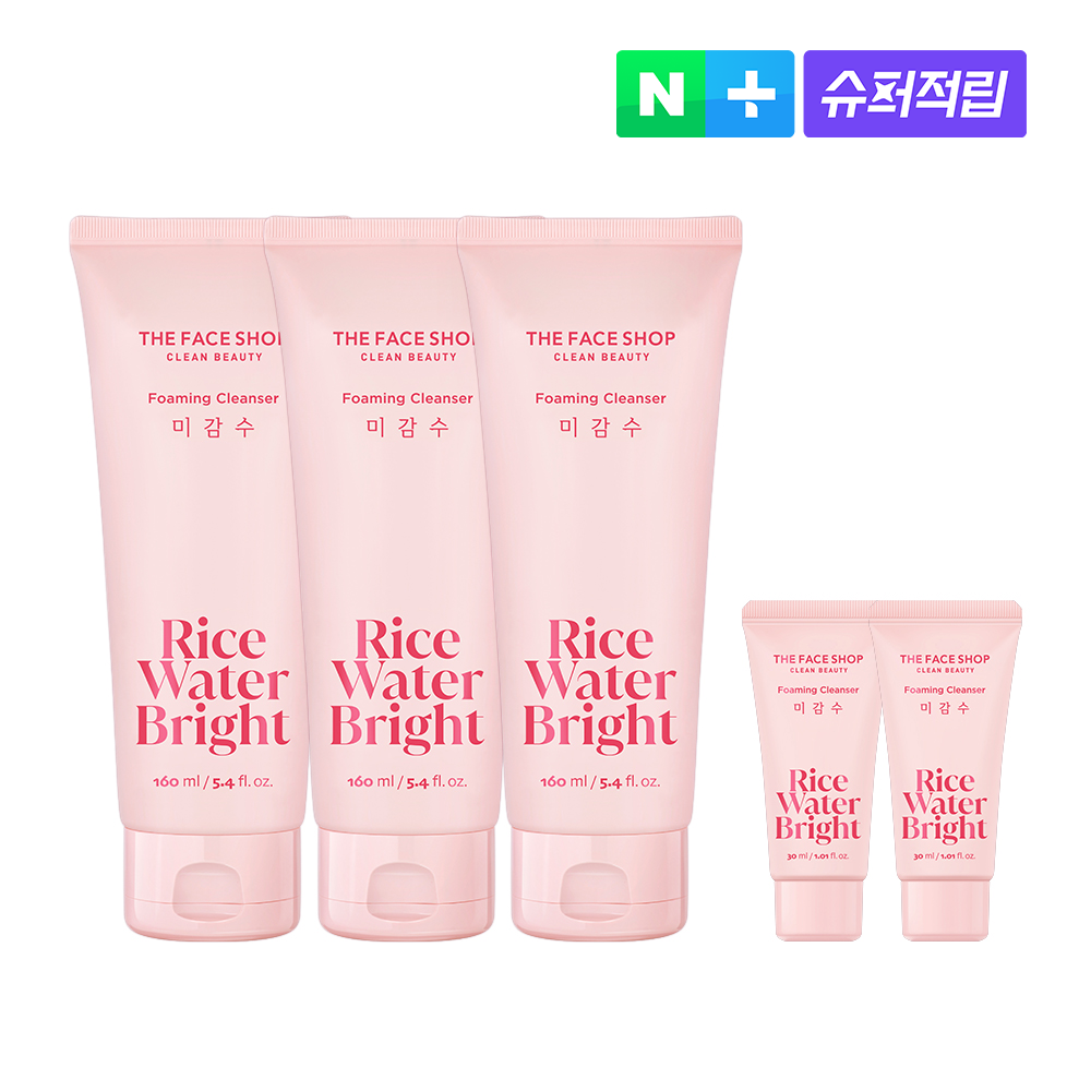 [슈퍼적립] 더페이스샵 미감수 브라이트 클렌징 폼 160ml, 3개 - 상품 이미지
