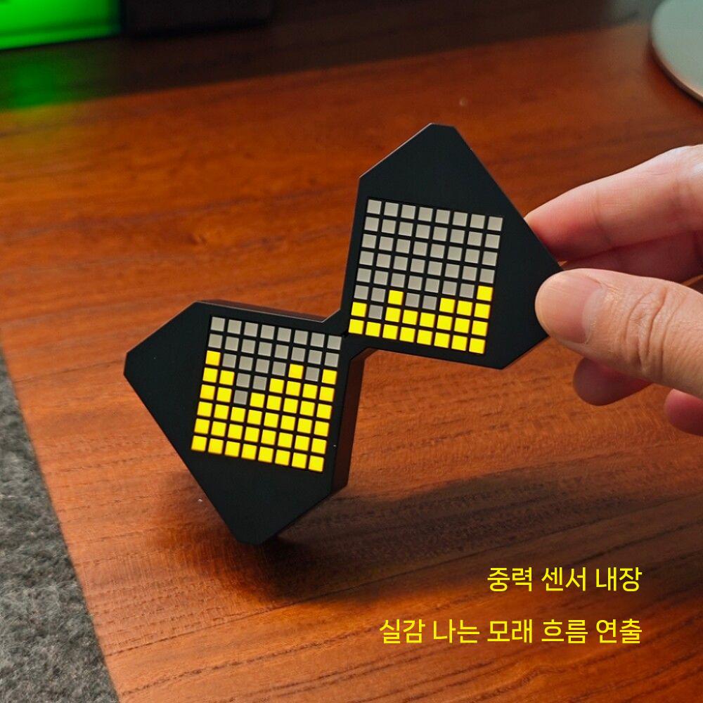 디지털모래시계 전자 탁상 블랙 디자인 장식 소품 인테리어 블랙 - 상세 이미지 4