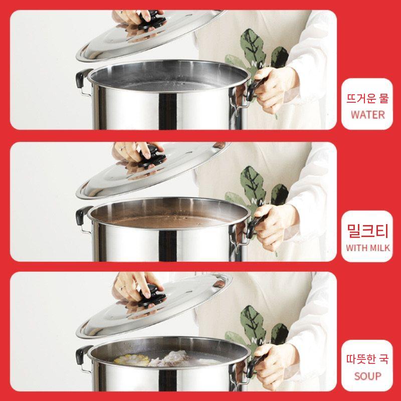 업소용 스텐 전기 온수통 수도꼭지 대용량 중탕기 보온 20L - 상세 이미지 4