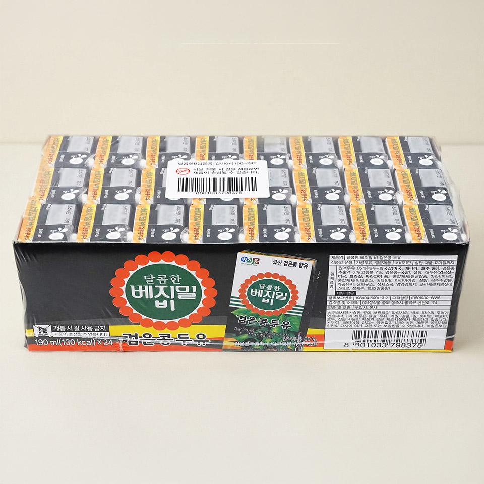 메가마트 정식품 베지밀B 검은콩두유 190mlx24 - 상품 이미지