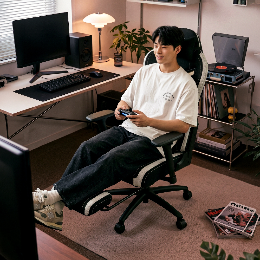 에이픽스 메카닉체어 발받침 컴퓨터 게이밍의자 상품 이미지