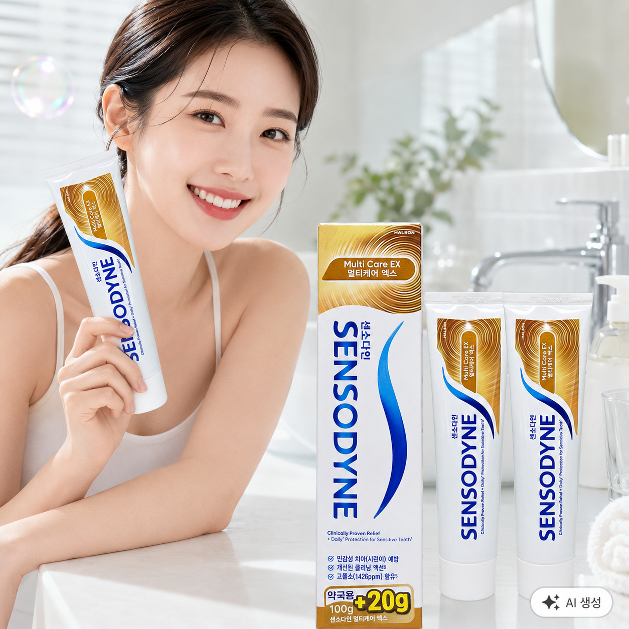 3개입 민감성 치아 약국용 대용량 센소다인 치약 멀티케어 EX 불소 잇몸 충치 이치 잇츠 상품 이미지