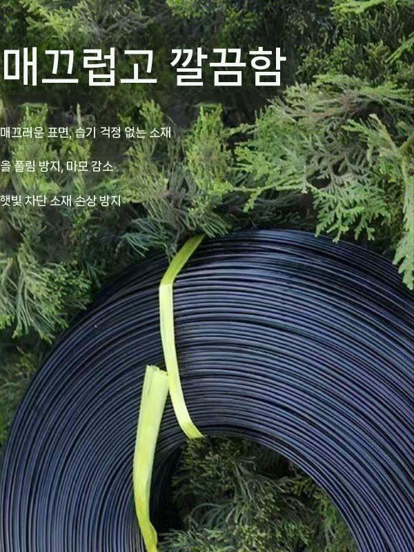 과수원 코팅 와이어 줄 고정 농업용 와이어줄 고강도 온실 검은색 2.5mm 1kg 약150m 이미지 7